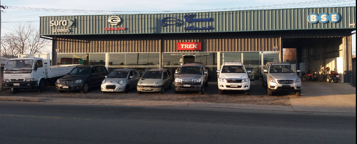 Frente del local Cuevas Automóviles Trinidad